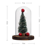 Creative Christmas Tree Glass Cover LED Lights Christmas Decorations For Home Christmas Gifts Xmas Ornaments