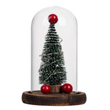 Creative Christmas Tree Glass Cover LED Lights Christmas Decorations For Home Christmas Gifts Xmas Ornaments