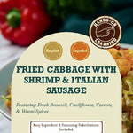 Bilingual Fried Cabbage with Shrimp & Italian Sausage Recipe | Life Skills Unit
