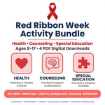 Complete Prevention Bundle Ages 8-17 English + Spanish - 4 Packs in 1 - IEP Coloring Borders + Answer Keys + TOU - Best Value