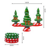 Christmas tree ring children throwing toys