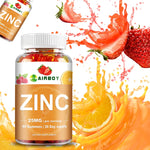 Zinc Gummies - Support Bones, Teeth, Heart, and Enhance Immune System Function - 60 Gummies
