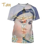 Christian Mother Of God Virgin Mary 3D Printed T Shirt