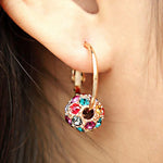 1 Pair Magnetic Slimming Earrings Lose Weight Body Relaxation Massage Slim Ear Studs