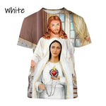 Christian Mother Of God Virgin Mary 3D Printed T Shirt