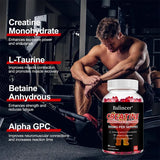 Creatine Monohydrate Gummies for Men and Women with Taurine and Vitamin B12