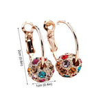 1 Pair Magnetic Slimming Earrings Lose Weight Body Relaxation Massage Slim Ear Studs