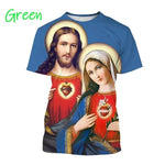 Christian Mother Of God Virgin Mary 3D Printed T Shirt